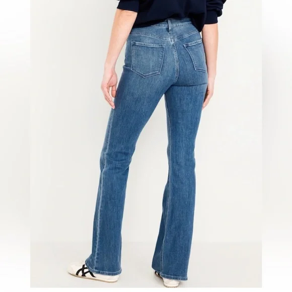 Old Navy Womens High Waisted WOW Flare jeans size 10 tall BNWT - Picture 3 of 7